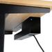 Under Desk Cable Tray Organizer. Standing Desk Accessory. Desk Mounted Tray - Black