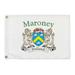 Maroney Irish Coat of Arms Small White Flag - 16 x10.5 inches