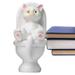 Tohuu Cat Figurine Sculpture Statue Cat Figurine Sitting On Toilet Resin Landscape Decoration Animals Modern Decor Resin Home Gifts Arts accepted