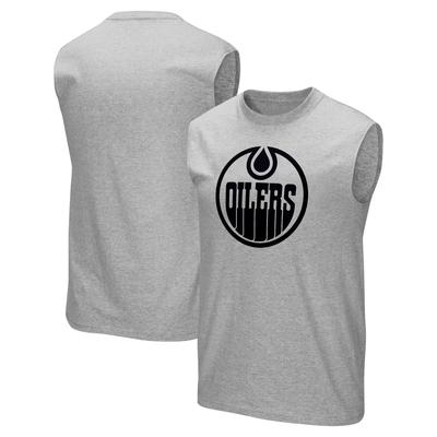 Edmonton Oilers Fanatics Branded Mono Logo Graphic Tank Top – Herren Image