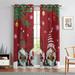 Sanviglor Christmas Grommet Blackout Window Drapes Thermal Insulated Window Drapes Eyelet Ring Top Window Curtain Room Darkening Curtain Style H 52x63in-2PCS