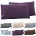 Xyer 2Pcs Solid Color King Queen Pillow Case Home Bedroom Bed Cushion Cover Decor Coffee King