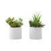 Artificial Plant - 7 Tall - Indoor - Table - Potted - Set Of 2 - Green Plants