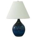 House of Troy Scatchard 19 Stoneware Accent Lamp in Midnight Blue