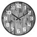 Modern Rustic Wood Farmhouse Wall Clock Vintage Decorative Clocks for Walls and Large Bold Living Room Decor - 12 inches