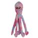 Pet Lou Octopus Pink Tie Dye Dog Plush Toy 16-inch Length