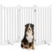 Yaheetech 36 Tall 3-Panel Freestanding Wooden Pet Gate White