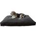 Dogbed4less Shredded Memory Foam 47 x29 Dog Bed Pillow with Espresso Suede Cover