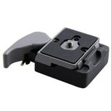 Camera 323 Quick Release Clamp Adapter + Quick Release Plate Compatible for Manfrotto 200PL-14 Compat Plate