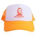 Unisex Contenders Clothing White/Orange Halloween Myers Face Trucker Hat