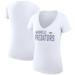Women's G-III 4Her by Carl Banks White Nashville Predators Dot Print Team V-Neck Fitted T-Shirt