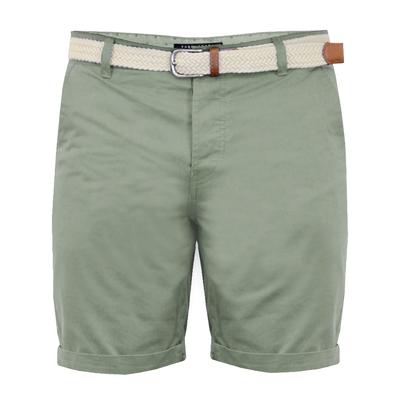 Shorts Theo Basic Chino Shorts with Woven Belt in Mint / 30 - Tokyo Laundry