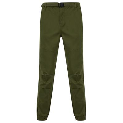 Trousers Mauro Stretch Cotton Twill Cuffed Cargo Jogger Pants in Burnt Olive / S - Tokyo Laundry