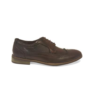 Shoes Mens Alric Lace Up Brogues in Burgundy / UK 7 - Tokyo Laundry