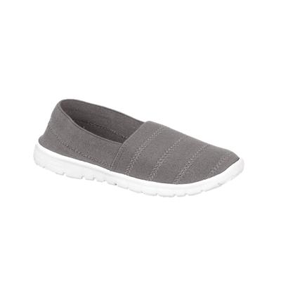 Shoes Womens Nadia Elasticated Slip On Plimsolls in Grey / UK 3 - Tokyo Laundry