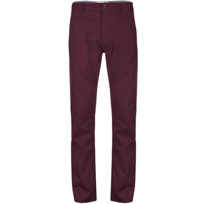 Trousers Flynn Cotton Twill Chino Trousers in Oxblood / 28S - Tokyo Laundry