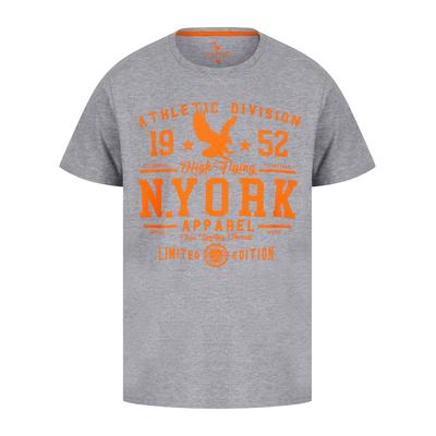 T-Shirts NYork Threads Motif Cotton Jersey T-Shirt in Light Grey Marl - South Shore / S - Tokyo Laundry
