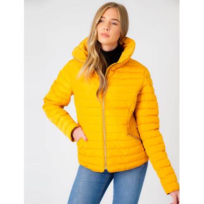 Coats / Jackets Zelda 2 Funnel Neck Quilted Jacket in Old Gold / 14 - Tokyo Laundry