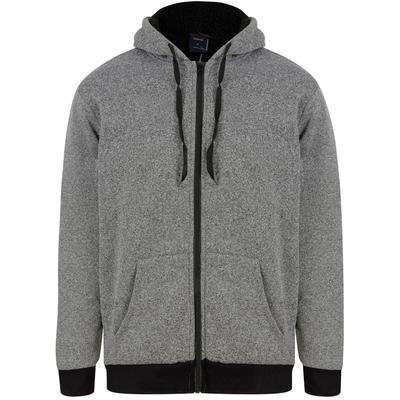 Hoodies / Sweatshirts Prescott Chunky Zip Through Hoodie With Borg Lining In Light Grey / S - Tokyo Laundry