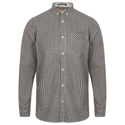 Shirts Newick Long Sleeve Gingham Shirt in Charcoal / S - Tokyo Laundry