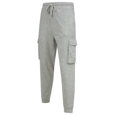 Sweatpants Frankie Multi-Pocket Cargo Style Cuffed Joggers in Light Grey Marl / XL - Tokyo Laundry