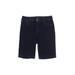 Nine West Denim Shorts: Blue Print Mid-Length Bottoms - Women's Size 6 - Dark Wash