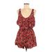 DV by Dolce Vita Romper: Red Rompers - Women's Size Medium