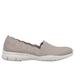 Skechers Women's Seager - Stat Slip-On Shoes | Size 7.5 | Taupe | Textile | Vegan | Machine Washable