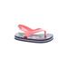 Gap Sandals: Slingback Wedge Casual Pink Color Block Shoes - Kids Girl's Size 5