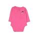 Carter's Long Sleeve Onesie: Pink Bottoms - Size 3 Month