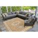 White 59 x 39 x 0.1 in Area Rug - Charlton Home® Arverne Neutral Indoor/Outdoor Area Rug | 59 H x 39 W x 0.1 D in | Wayfair