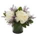 Joss & Main Ferdinand Peony Floral Arrangements in Vase Plastic in White | Wayfair B9DBAE5A9D604359B575A00A767D021E