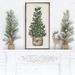 The Holiday Aisle® Watercolor Christmas Tree w/ Lights Wood in Brown | 24 H x 12 W x 1.5 D in | Wayfair AC8749F7F19146A9B66D23CE3B0B6D4A