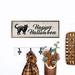 The Holiday Aisle® Happy Halloween Cat Whitewash Wood in Brown | 16 H x 48 W x 1.5 D in | Wayfair 7BF6F57E49DE44CE960D417B54F815EA