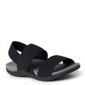 Original Comfort By Dearfoams Sloane Low Foam Back Strap Slide - Womens 10 Black Sandal Medium