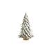 The Holiday Aisle® White Natural Leaf Christmas Tabletop Tree w/ Gold Trim | 15.5 H x 8.75 W x 8.75 D in | Wayfair 8E01BB37FD7742678233AF3576D04C4B