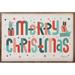 The Holiday Aisle® Retro Holiday I Merry Christmas by Laura Marshall Wood in Brown | 24 H x 16 W x 1.5 D in | Wayfair