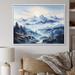 Millwood Pines Besjan White Mountains Misty Horizon II Framed On Canvas Print Metal | 16 H x 32 W x 1 D in | Wayfair