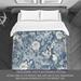 East Urban Home Lakeeta Blue/Silver Microfiber Comforter Polyester/Polyfill/Microfiber in Blue/Gray | Queen Comforter | Wayfair