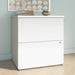 Latitude Run® 2-Drawer Lateral Filing Cabinet Wood in White/Brown | 29.7 H x 27.9 W x 23.6 D in | Wayfair F7BFD99752054B3485795E19C86B358E