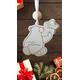 Gazing polar bear personalised 1st Christmas decoration, first Christmas, hanging decoration, keepsake, personalised Christmas decorations