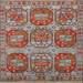 Geometric Khotan Indian Square Area Rug Handmade Wool Carpet - 3'10"x 4'0"