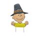 Peanuts Charlie Brown Pilgrim Pumpkin Press-in 10 inch icon