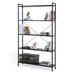 5 Tier Bookshelf, Modern Freestanding Tall Bookcase with Steel Frame, Industrial Wood Book Shelf