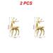 1~10PCS Artificial Simulation Christmas Sika Deer Reindeer Fairy Tale Garden Prop Animal Statue Home Elk Shop Display Decoration