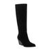 Challi Pointed Toe Knee High Boot - Black - Marc Fisher Boots