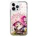 MUNDAZE Case for Apple iPhone 15 Pro Max Slim Hard Shell Soft TPU Hybrid Shockproof Heavy Duty Protective Phone Cover - Cute Pink Cherry Blossom Gnome Spring Floral Flowers