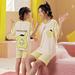 Sanrio Kawaii Hello Kitty Kuromi My Melody Cinnamoroll Summer Short Sleeve Cotton Cartoon Parent-Child Pajama Sets Homewear Gift