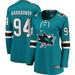 Women's Fanatics Branded Alexander Barabanov Teal San Jose Sharks Home Breakaway Player Jersey