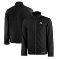 Men's Cutter & Buck Black Vanderbilt Commodores Evoke Eco Softshell Recycled Full-Zip Jacket